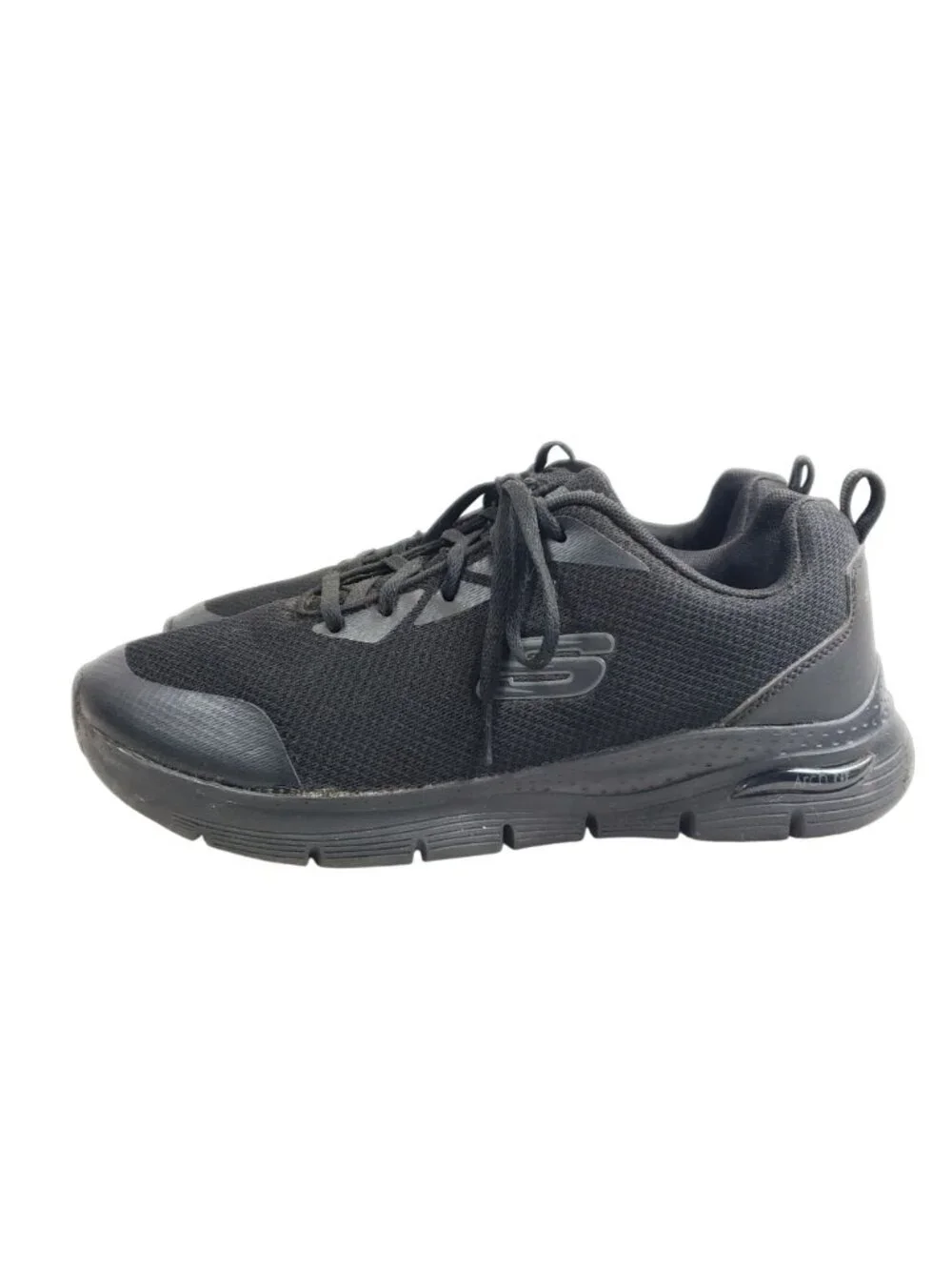 Skechers Mens Size 11 Black Lace-Up Slip-Resistant Work Shoes - Picture 5 of 9